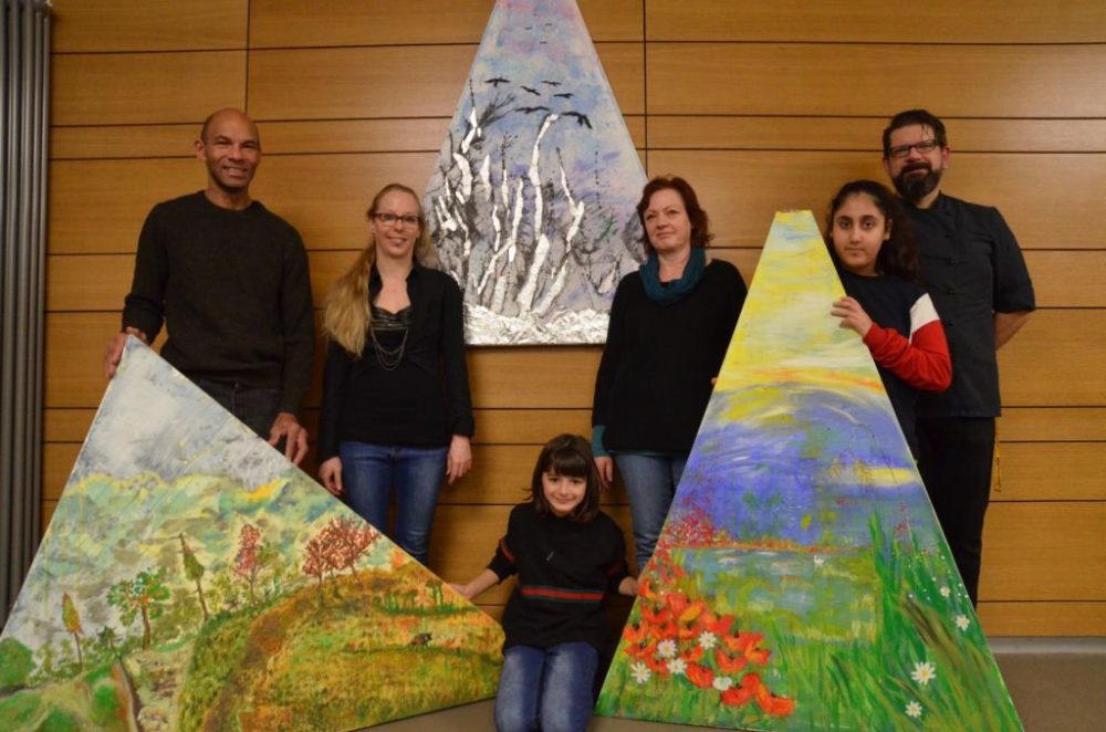 Ausstellung im Cafe